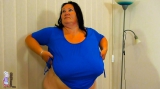 BBW Granny does strip before chubby mature