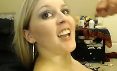 Busty Web Cam Girl Fucking And Takes Facial