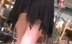 Pussy Flashing While Shopping