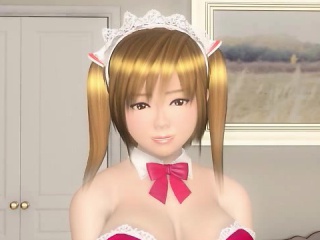 3D anime maid gets fucked and cummed