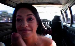 Tiny Brunette Riding And Sucking Bus Dick