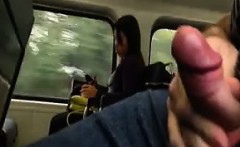 Flashing And Orgasming In Public On A Train