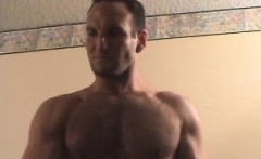 Muscular Straight Boy Brock Beats Off