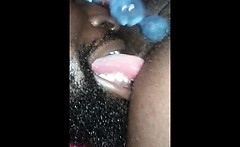 Hot Black Couple - Eating Her Pussy Out