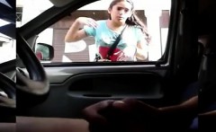 Dude Is Jerking Off In His Car And Watches What The Ladies