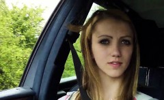 Gorgeous hitchhiking european amateur