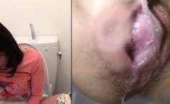 Kinky asian pees upskirt