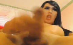 Big Tits Tranny Babe Masturbating