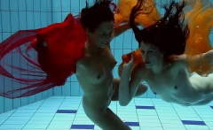 Two Redheads Swimming Super Hot!!!