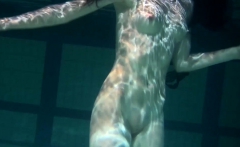 Polcharova Stipping And Enjoying Underwater Swimming