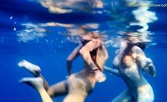 Girls on Tenerife underwater lesbians