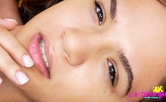 4K naked Closeup with amazing tiny Teen daughter