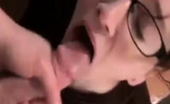 Swallows his load then thanks him