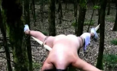 impaled slave pussy in nature