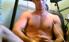 Amatuer Lad on Webcam Wanks and Eats Own Cum