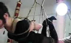 Vintage BDSM scene with a pregnant MILF