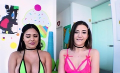 NYMPHO Serena Santos and Natalie Brooks BFF fuckfest