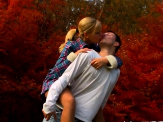 Voluptuous blonde floozy gets a big love stick