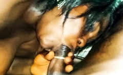 Amateur Ebony Close up Suck and Fuck