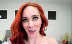 Redhead Nova Sky Stays Firm With Yoga And Masturbation