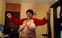 bbw granny dance