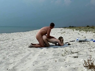 Real public beach fun