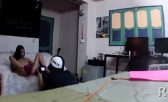 Engaging Brunette Honey Behaves Like Whore