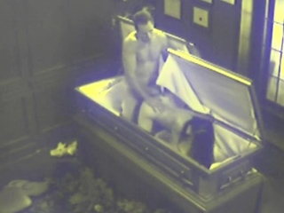 Couple Sex on Coffin
