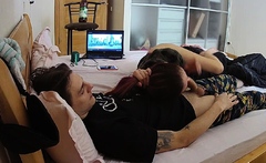 Hidden cam wife blowjob
