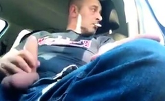 Smoking and Jerking in car