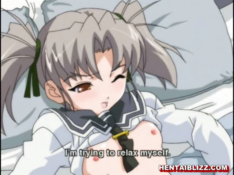 Cute hentai coed fingered ass and pussy