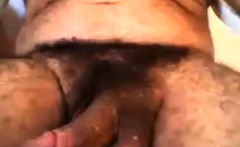 LATINO HAIRY DADDY BEAR BIG FAT COCK AND THICK CUMSHOT