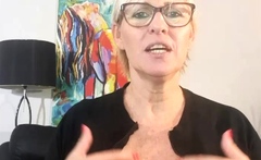 Cute blonde with big boobs solo