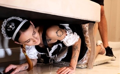 Beauty Wears Maid Uniform And Heels During Sex