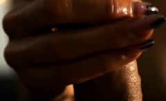 Slow And Sensual Close Up Handjob - Tongue Blowjob Tease