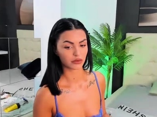 Hot brunette babe goes crazy jerking part5