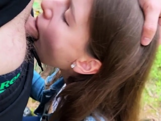 I ejaculated in her mouth in the woods
