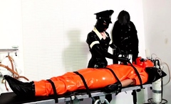 Beautiful fetish bottom actions with latex and bdsm