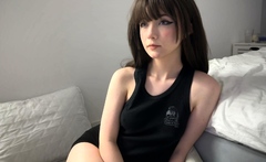 Hottest brunette solo webcam masturbation 2