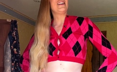 Blonde Emo Amateur Solo Masturbation