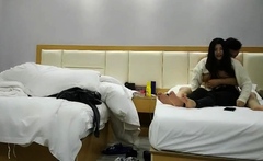 Cute teen captured by hidden cam in massage room