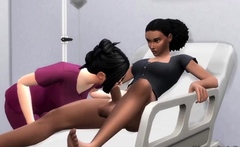 Foxy 3D Superwoman bounces up and down on a cock