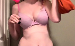 Awesome Amateur teen blonde toying pussy