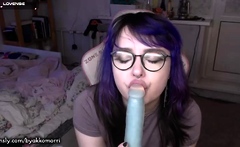Sexy teen ebony solo toy masturbation