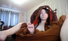 Cute amateur webcam teen girl toying pussy on webcam