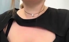 Amateur striptease and Solo masturbation