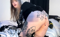 Solo Ebony Masturbation Shemale Cumming