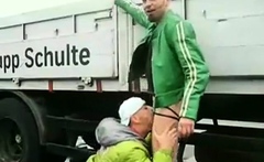 Amateur Outdoor Ficken mit Zwei Deutschen