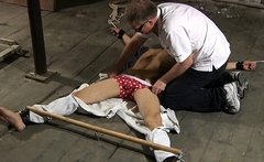 Stud really loves to be treated so hard in a wild fetish act