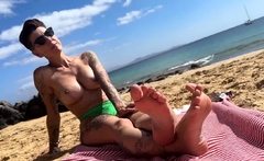 This brunette chick with nice big boobs and a pretty face is